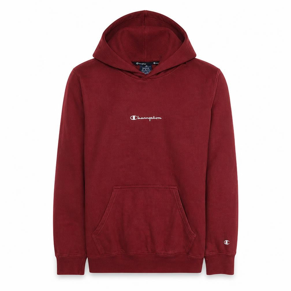 Champion Men's Red Pullover Hoodie Medium Regular Fit Fleece