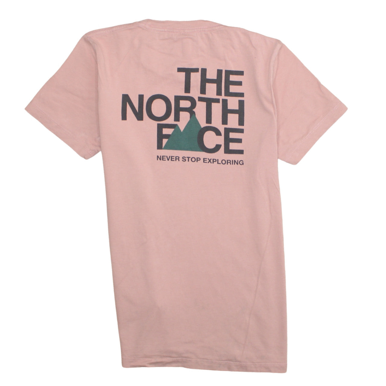 The North Face Womens Pink XS Basic Short Sleeve Cotton T-Shirt
