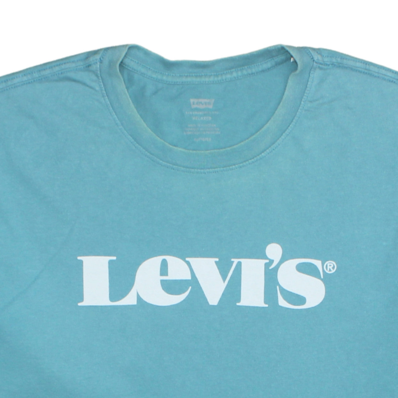 Levi's Men's Blue Relaxed Fit Graphic Logo Cotton T-Shirt XL