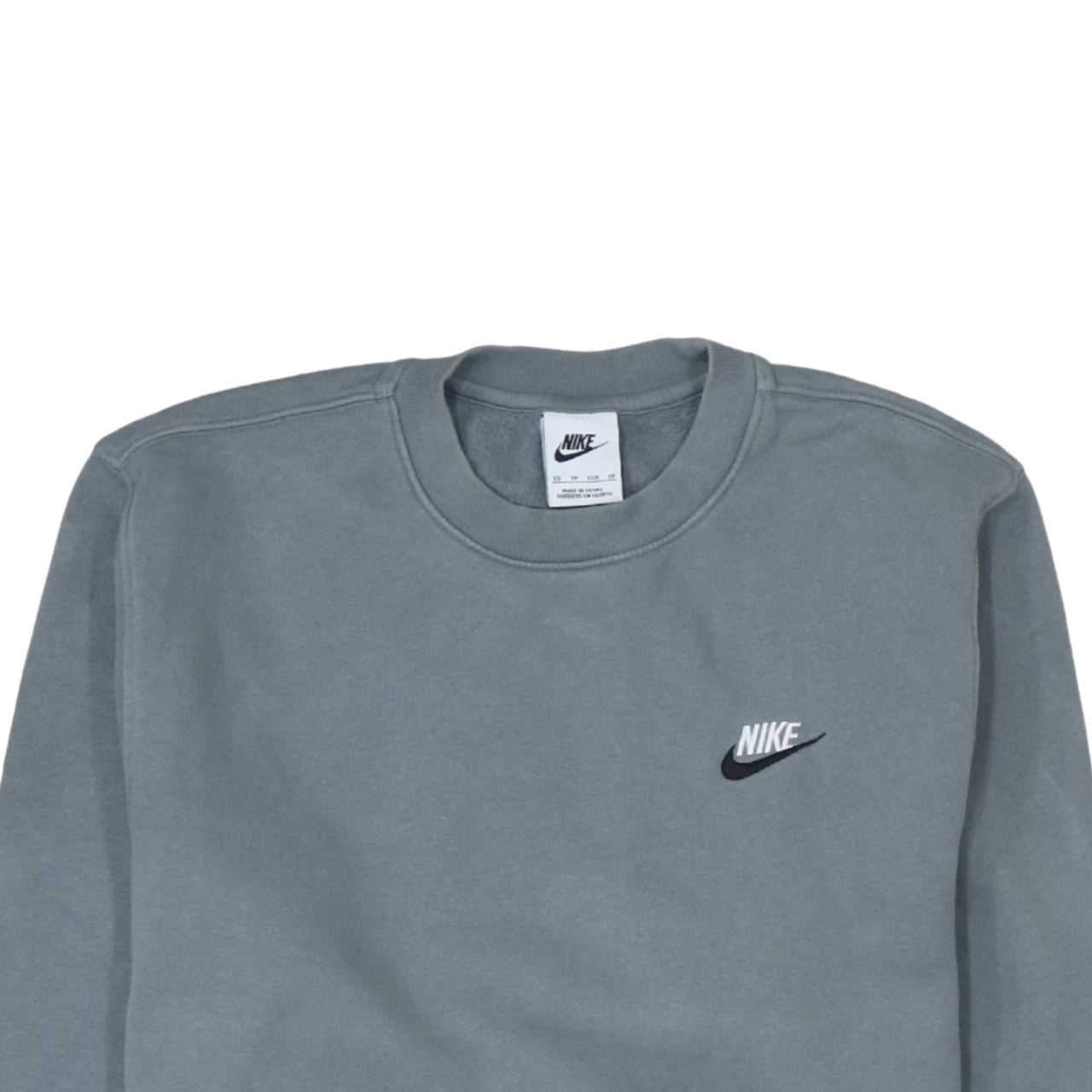 Nike Men's Grey Crew Neck Pullover Sweatshirt XS