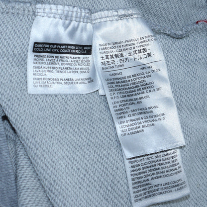 Levi's Men's Grey Crew Neck Logo Sweatshirt M Regular Fit