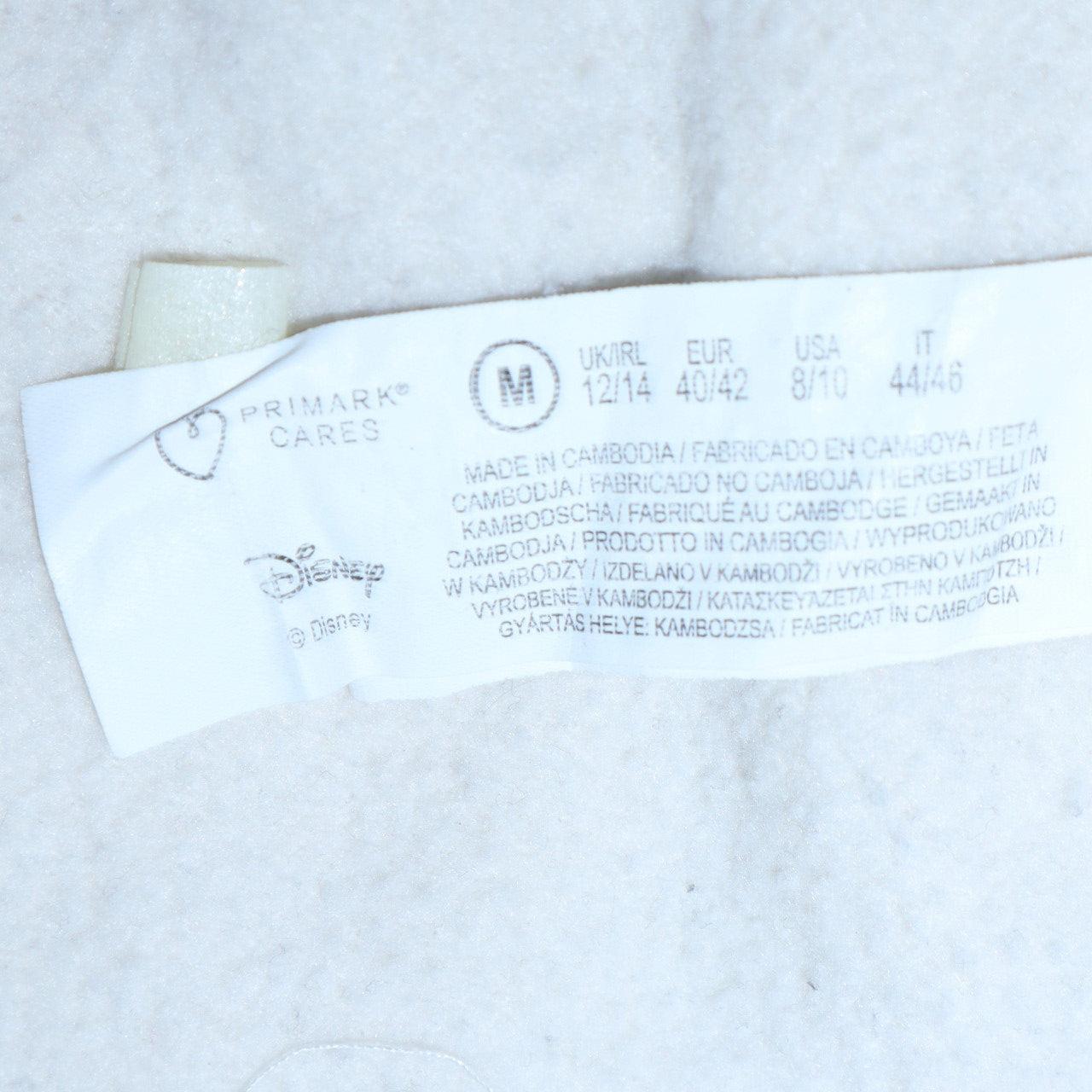 Disney Primark Women White Mickey Mouse Graphic Pullover Sweatshirt M 12/14