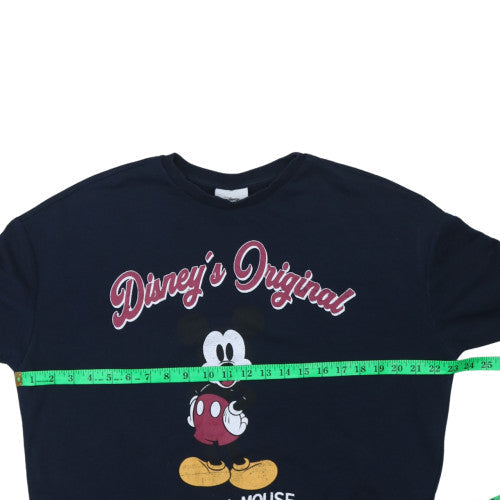 Disney C&A Women's Navy Mickey Mouse Pullover Sweatshirt L