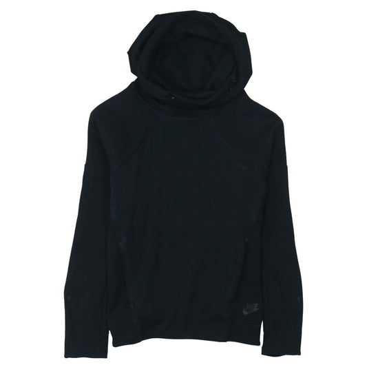 Nike Women's Black Pullover Hoodie Small Cotton Blend Sportswear