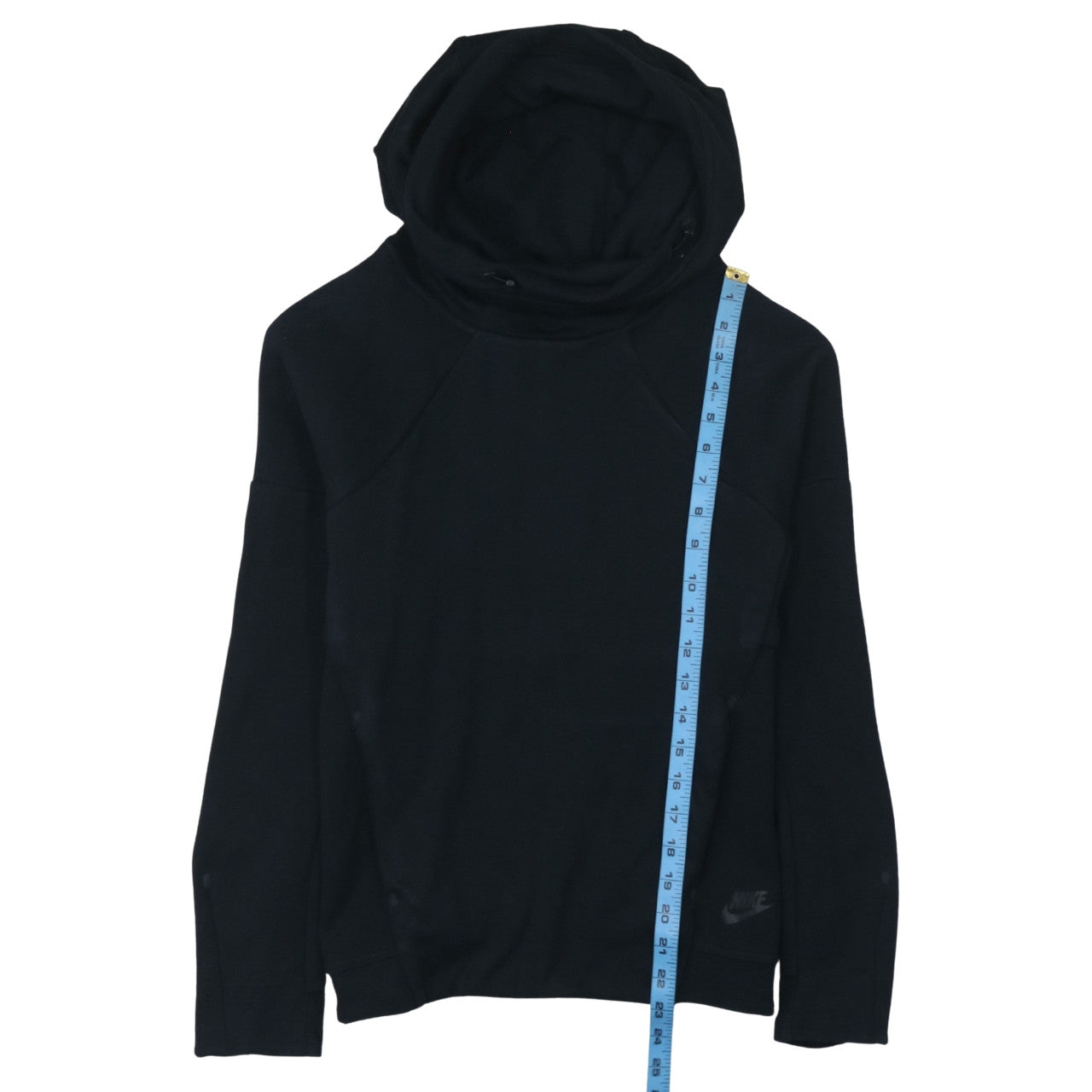 Nike Women's Black Pullover Hoodie Small Cotton Blend Sportswear