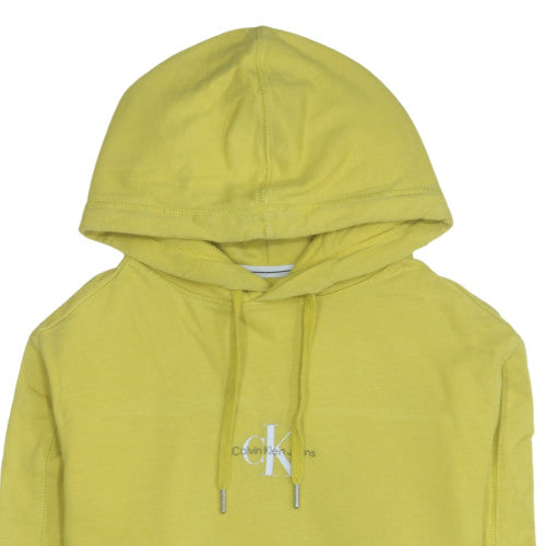 Calvin Klein Jeans Men's Yellow Pullover Hoodie Size S