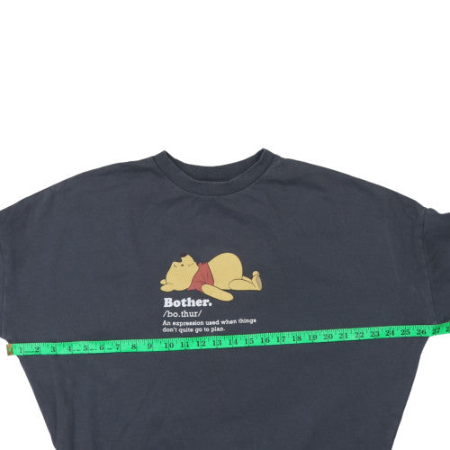 George Women’s Charcoal Winnie the Pooh Sweatshirt M 12-14 Graphic Pullover