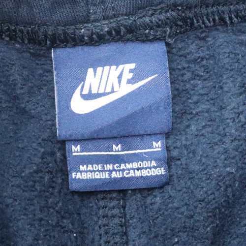 Nike Mens Blue Fleece Sweatpants M Regular Fit Elastic Waist Logo