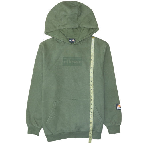 Ellesse Women’s Green Pullover Hoodie UK 10 Cotton Blend Casual