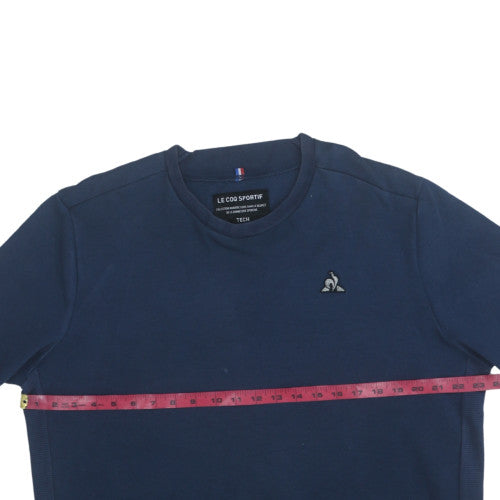 Le Coq Sportif Men's Blue XL Crew Neck Pullover Sweatshirt