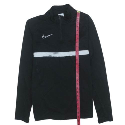 Nike Men's Black Dri-Fit 1/4 Zip Athletic Sweatshirt S