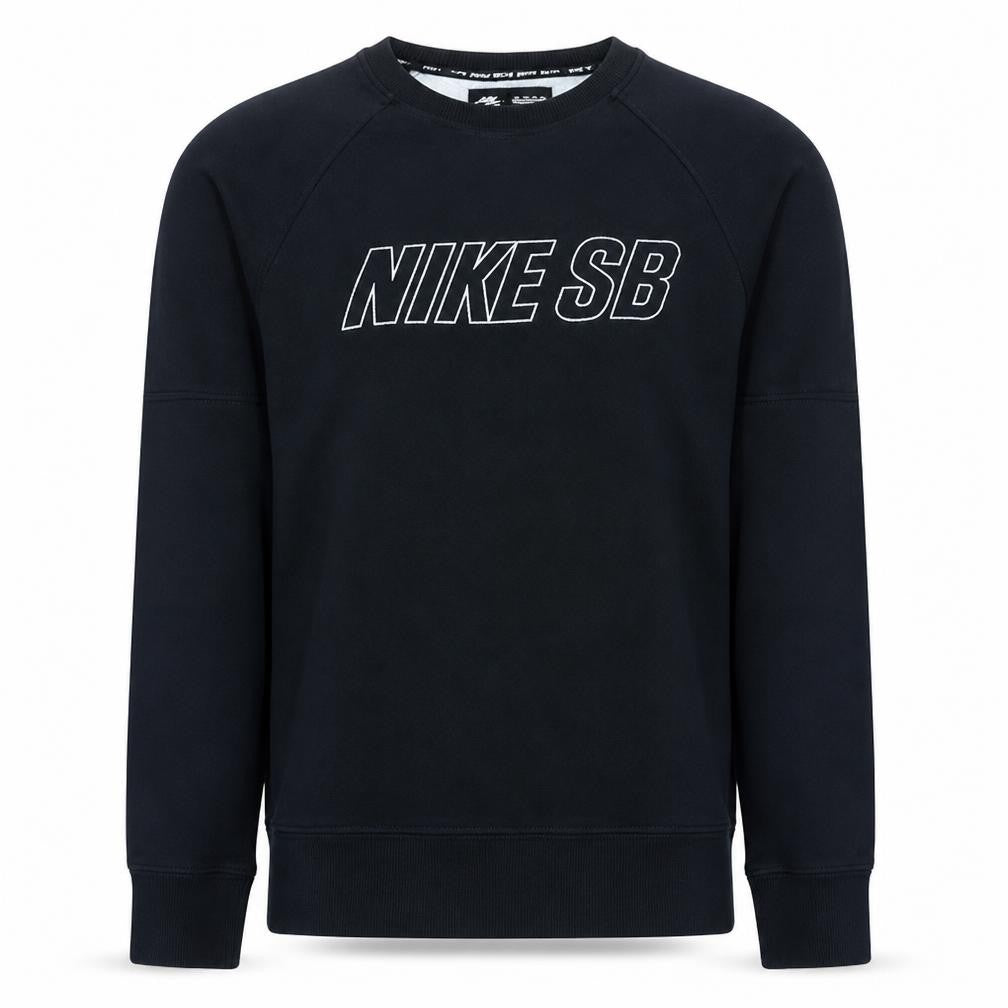 Nike SB Men's Black Medium Crew Neck Pullover Sweatshirt