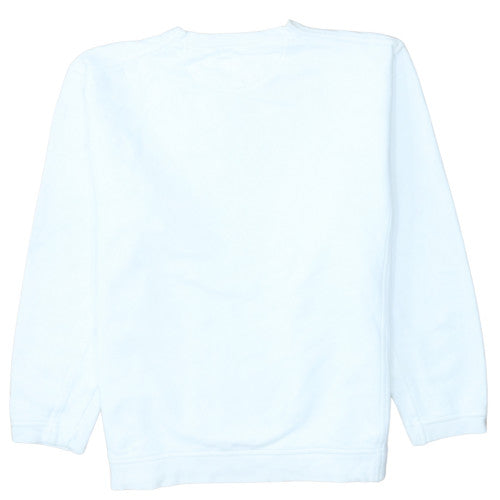 Champion Women's White Pullover Sweatshirt L Classic Fit