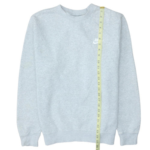 Nike Men’s Grey Sweatshirt Small Crew Neck Classic Fleece Pullover