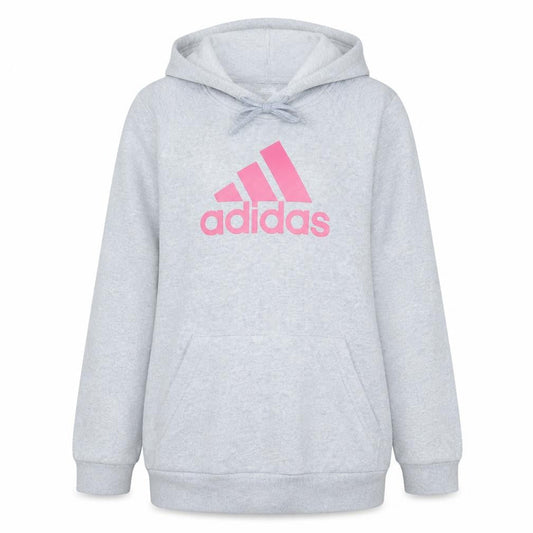 Adidas Women’s Grey Hoodie Size 12 Pullover Hooded Sweatshirt