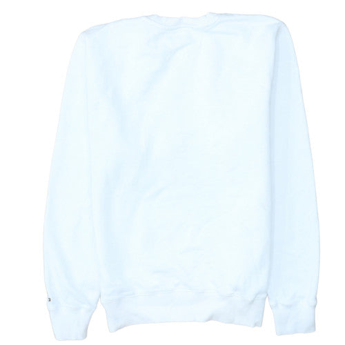 Tommy Hilfiger Men's White Crew Neck Pullover Sweatshirt S