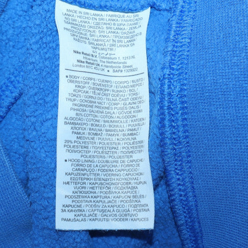 Nike Men's Blue Pullover Hoodie XS Fleece Logo Sportswear