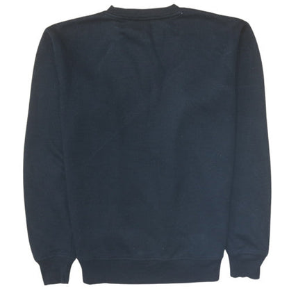 Brand and care label for Fila Men's Black Small Crew Neck Sweatshirt Logo Cotton Blend