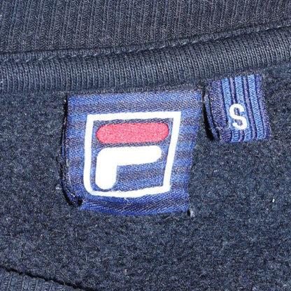 Additional view of Fila Men's Black Small Crew Neck Sweatshirt Logo Cotton Blend