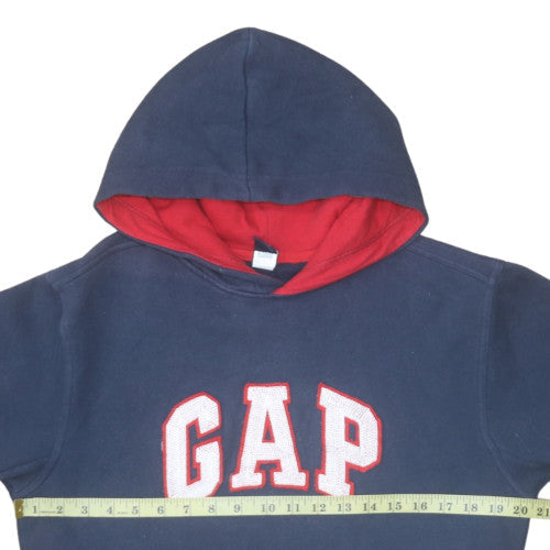 GAP Kids Boys Navy Blue XL (12 Years) Pullover Hoodie with Logo