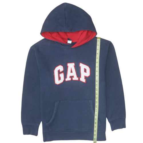 GAP Kids Boys Navy Blue XL (12 Years) Pullover Hoodie with Logo