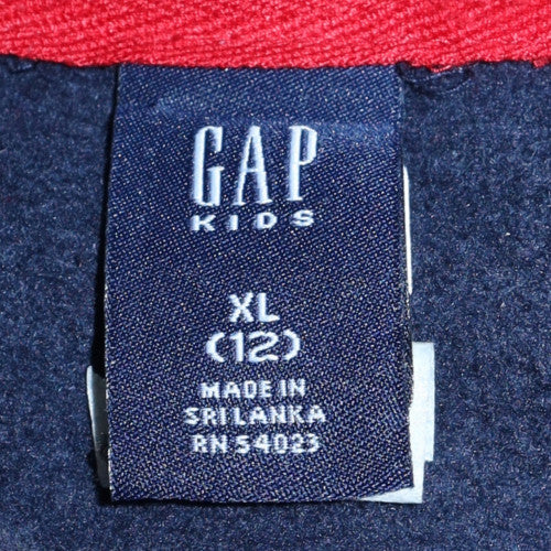 GAP Kids Boys Navy Blue XL (12 Years) Pullover Hoodie with Logo