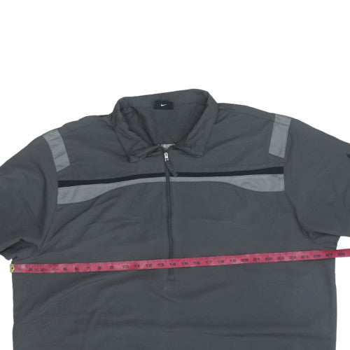 Nike Men's Grey XL 1/2 Zip Lightweight Golf Track Jacket