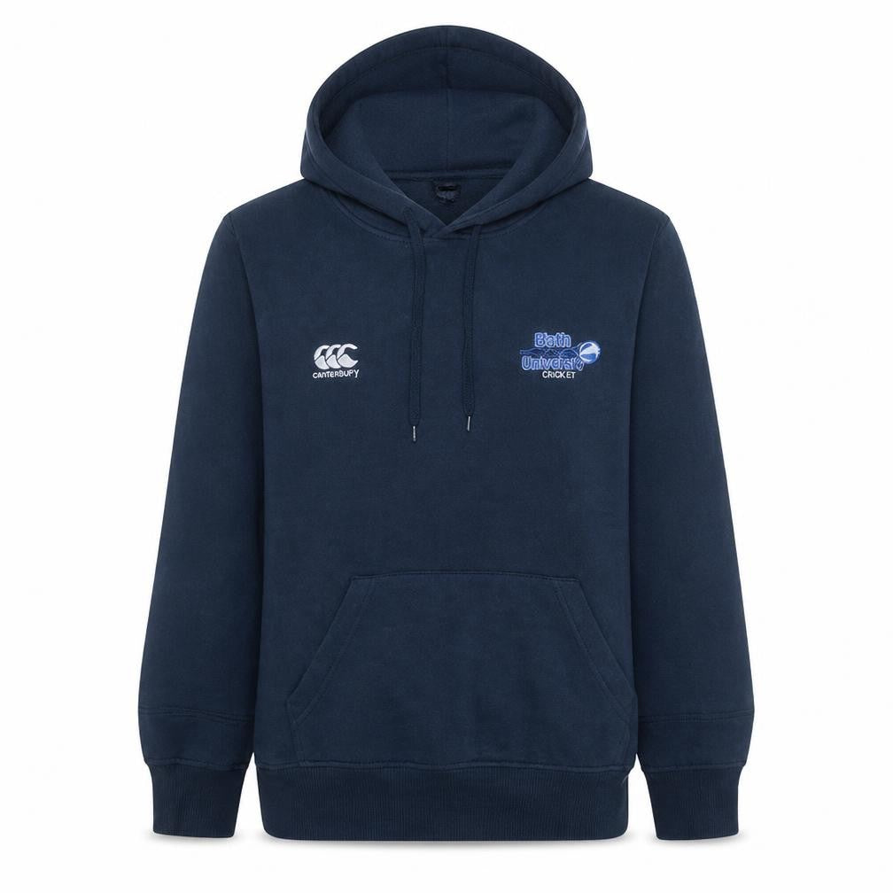 Canterbury Mens Blue Pullover Rugby Hoodie Size L Fleece Sweatshirt