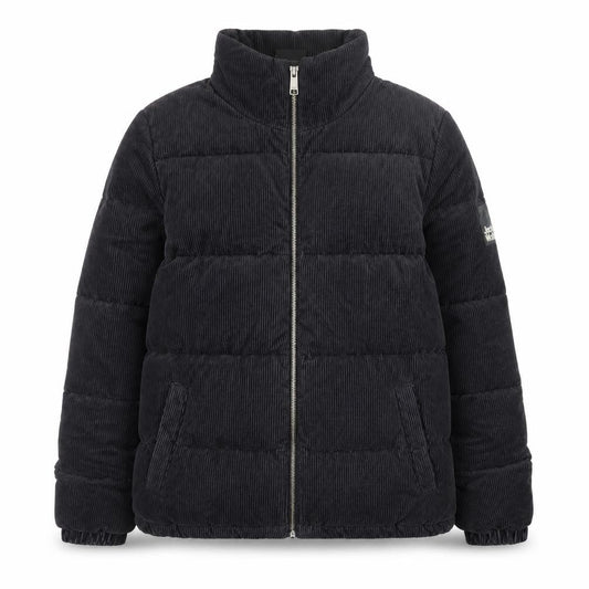 Jack Wolfskin Women Black Corduroy Puffer Jacket Size 10/12