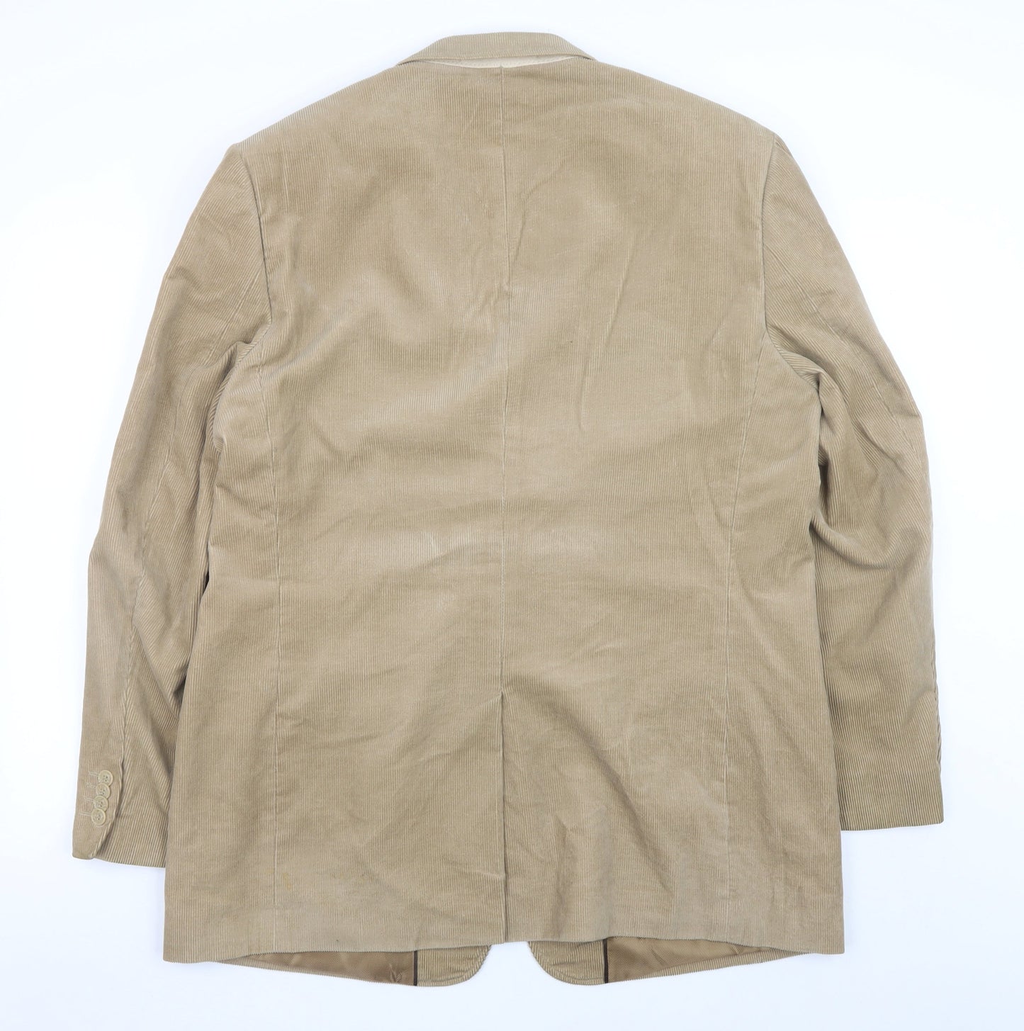 Cedarwood State Men's Beige Corduroy Blazer Jacket 42 in Regular