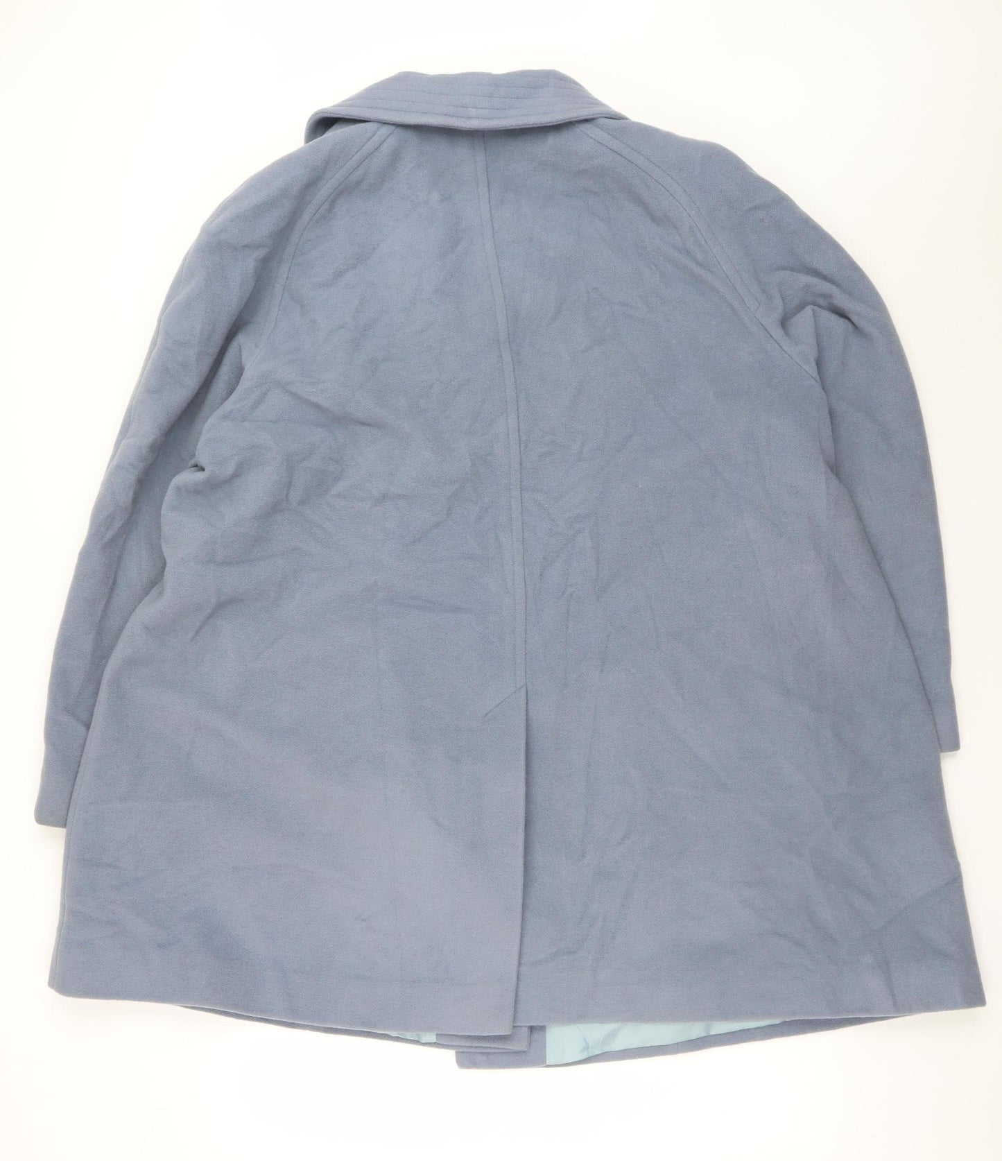 Cotswold Collections Women's Blue Wool Blend Overcoat Size 24