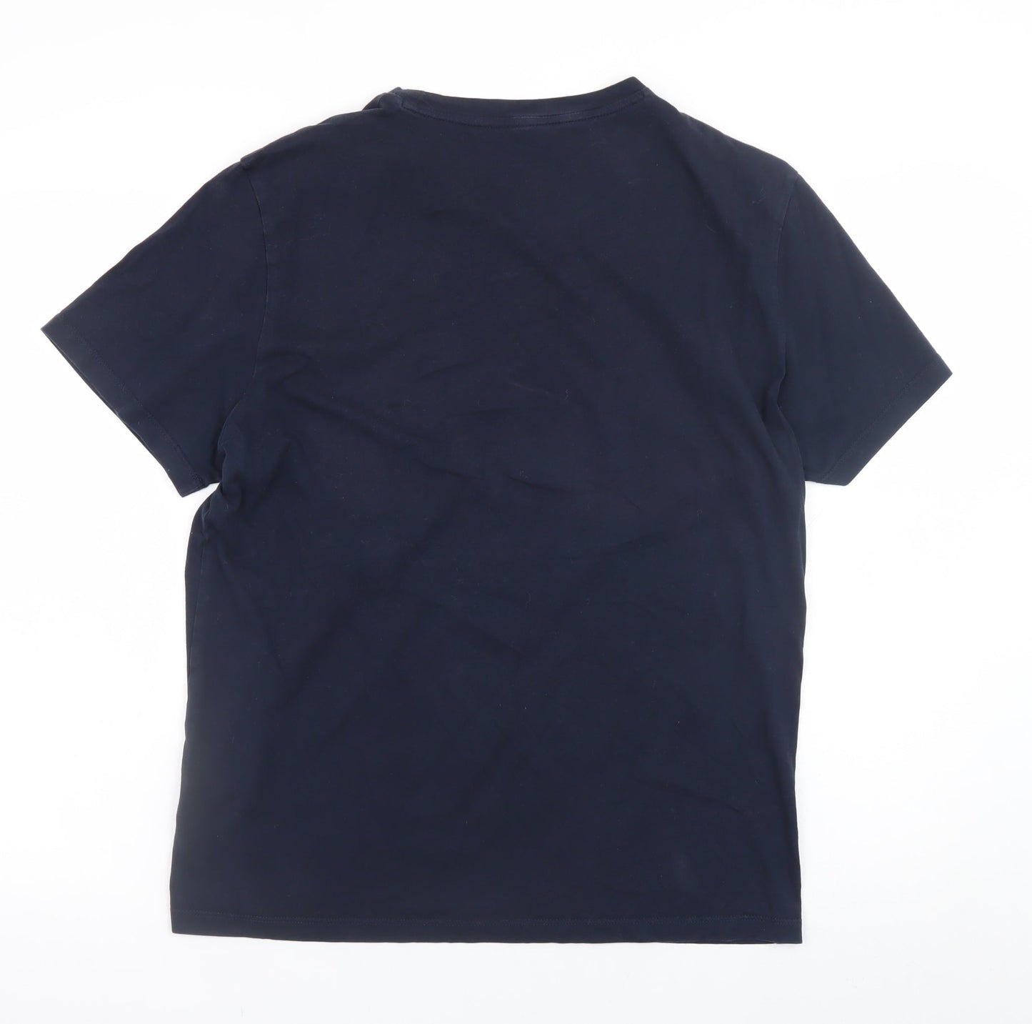 Peuterey Men's Blue Nautical Graphic Cotton T-Shirt Size L