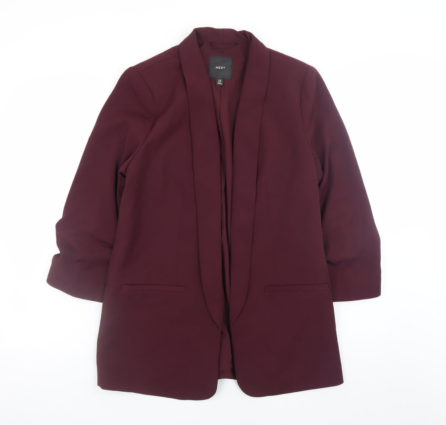 NEXT Women’s Purple Blazer UK 10 Regular Fit Mid-Length Jacket