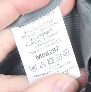 Next Women’s Black Pinstripe Blazer Size 14 Classic Work Jacket