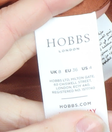 Hobbs Women’s Brown Wool Blend Classic Blazer UK 8