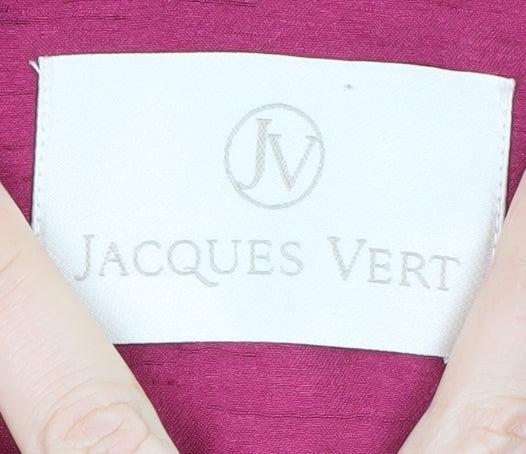 Jacques Vert Women's Pink Blazer Jacket Size 8 Formal 3/4 Sleeve