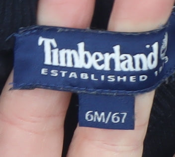 Timberland Boys Black Cotton V-Neck Pullover Sweater 6M
