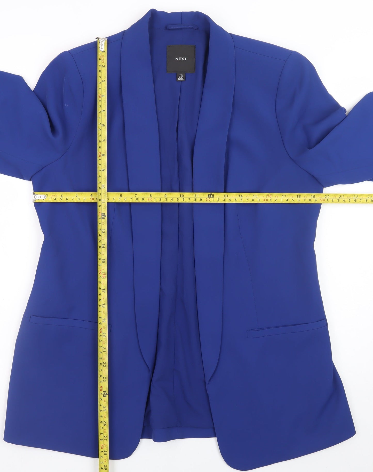 Next Women's Blue Blazer UK 12 Classic Longline Jacket