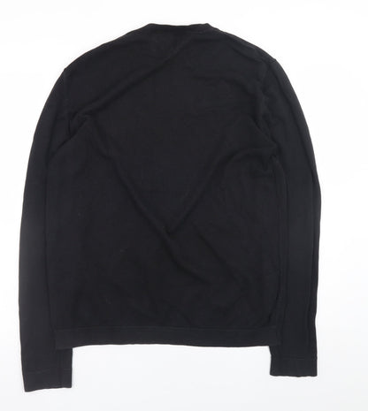 Topman Men’s Black Cotton Crew Neck Pullover Jumper Size L