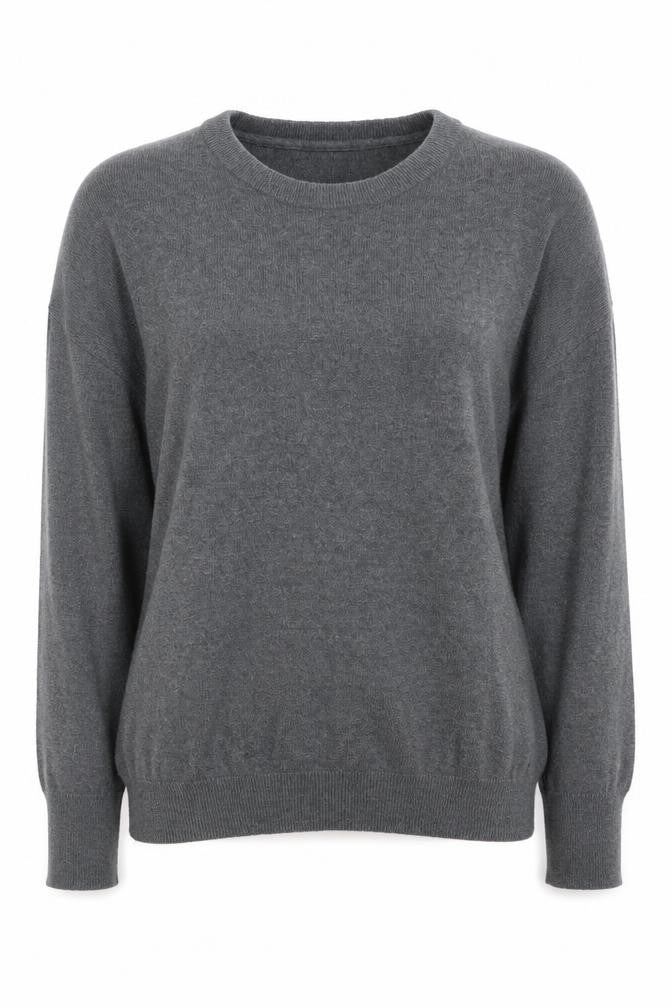 Cape Daisy Women’s Grey Crew Neck Long Sleeve Pullover Jumper Size M