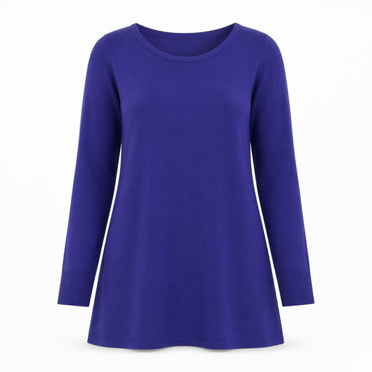 Marks & Spencer Women Purple Size 10 A-Line Knit Dress