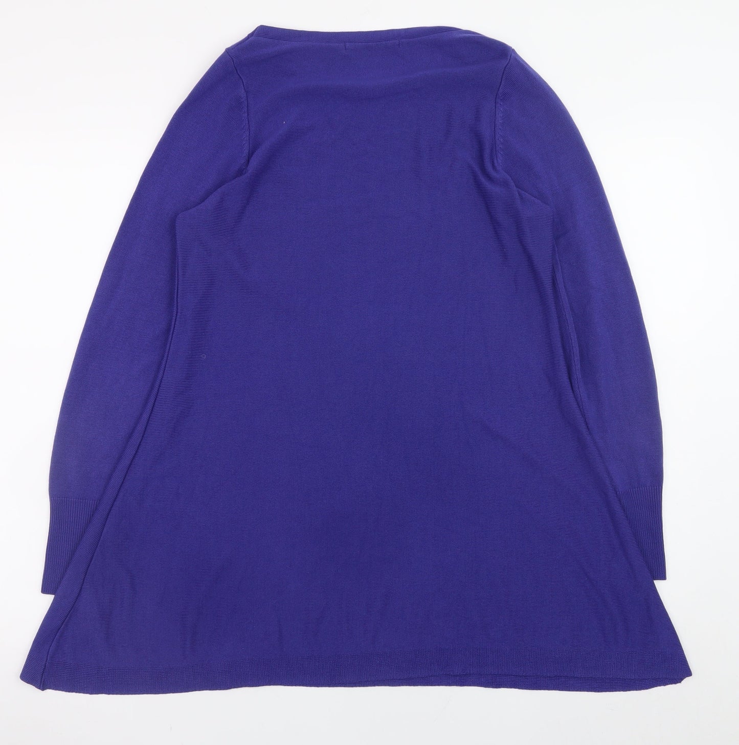 Marks and Spencer Women Purple Size 10 A-Line Knit Dress