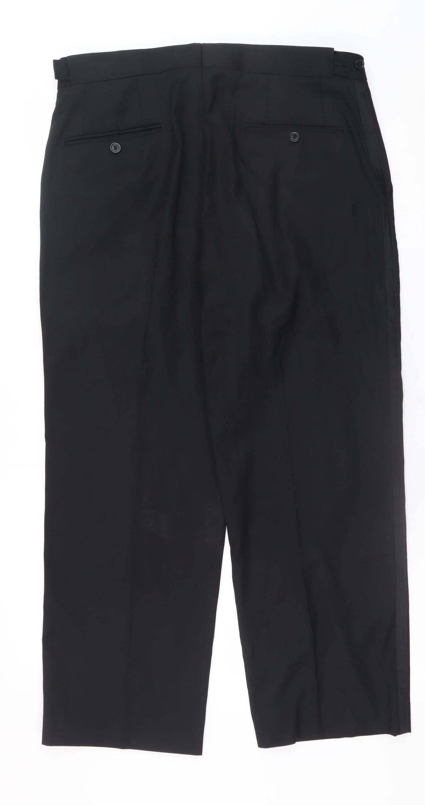 Taylor & Wright Men's Black 34R Dress Pants Formal Trousers