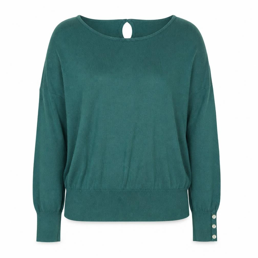 Next Women's Green Long Sleeve Round Neck Pullover Jumper Size 16