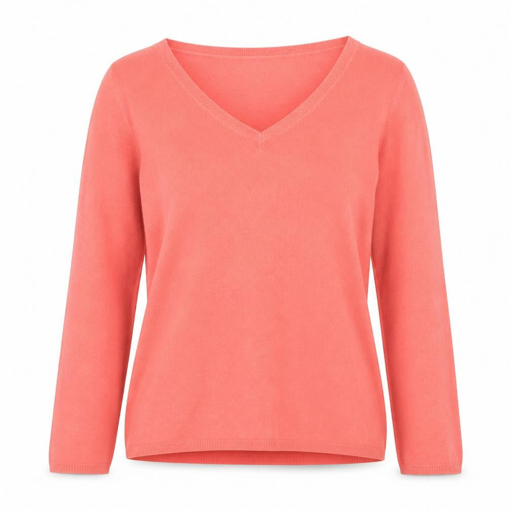Marks & Spencer Women Pink V-Neck Acrylic Jumper Size 12