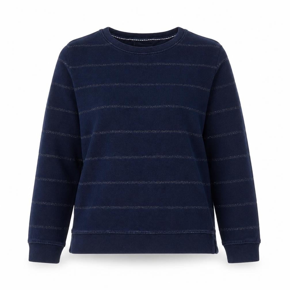 FatFace Womens Navy Blue Striped Cotton Sweatshirt Size S