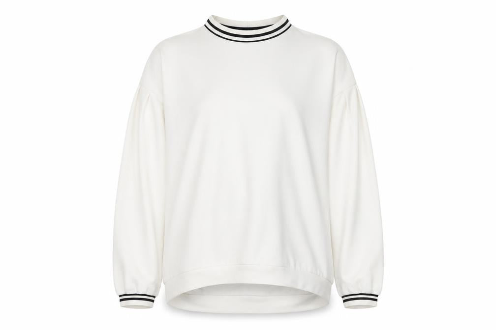 Zara Trafaluc Women’s White Lace Up Back Sweatshirt Size L