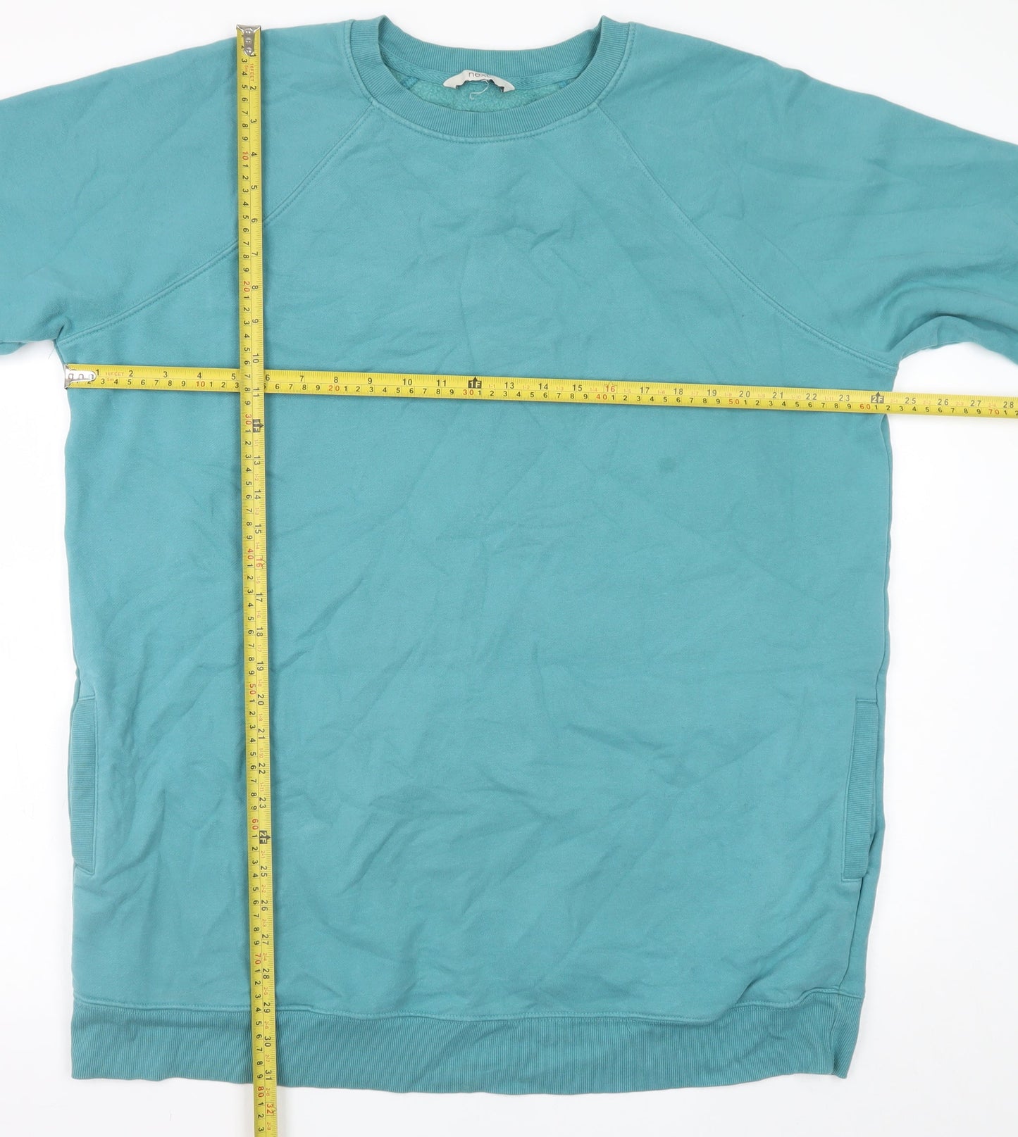 Next Women Teal XL Pullover Sweatshirt Long Sleeve Crew Neck