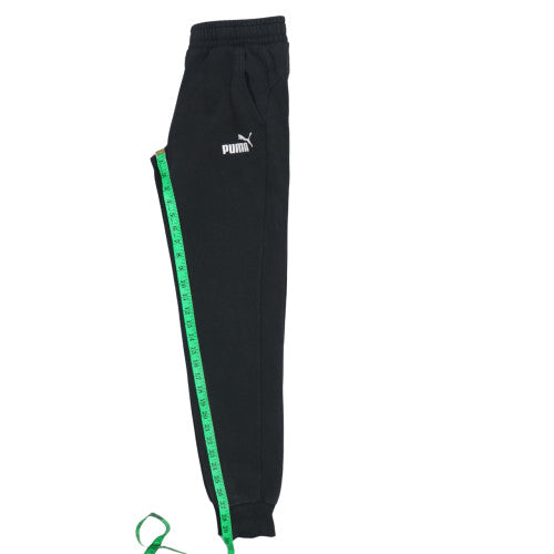 Puma Men's Black Small Regular Fit Fleece Sweatpants
