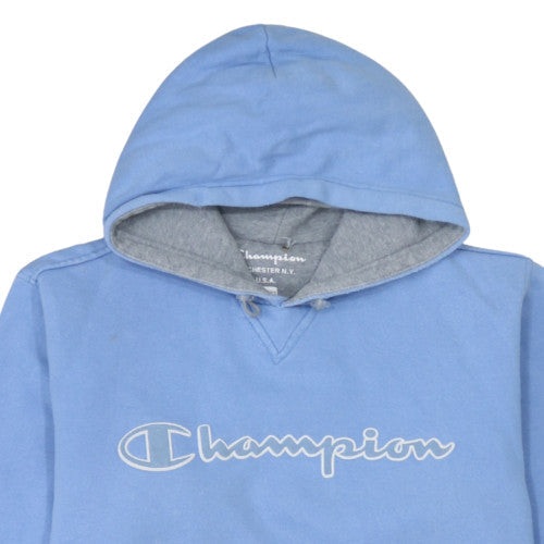 Champion Girls Blue Pullover Hoodie 13-14 Years Logo Cotton Hoodie